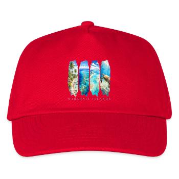 Marshallinseln Travel – Südsee Strand & Riff - Kinder Basecap - Rot - Vorne