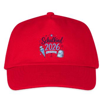 Schulkind 2026 - Einschulung - Kinder Basecap - Rot - Vorne