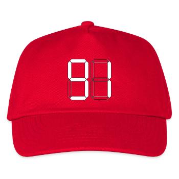 NUMBER 91 Ninety-One Gift Digital - Kids’ Baseball Cap - red - Front
