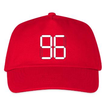NUMBER 96 Ninety-Six Gift Digital - Kids’ Baseball Cap - red - Front