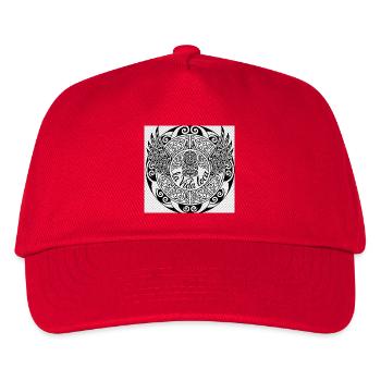 Vida Loca Mandala mit Flügeln - Kinder Basecap - Rot - Vorne