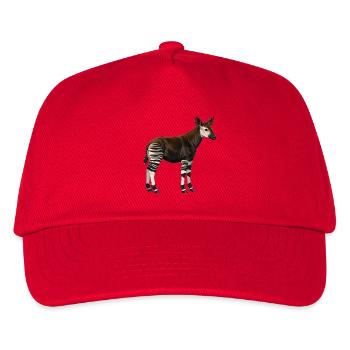 Okapi - Kids’ Baseball Cap - red - Front