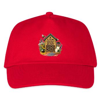 STEM HOUSE READY Pflanzen - Kinder Basecap - Rot - Vorne