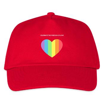 Herz der Pride: Freiheit der Liebe - Kinder Basecap - Rot - Vorne