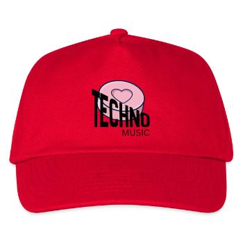 Love Donut Pop Typography - Kids’ Baseball Cap - red - Front