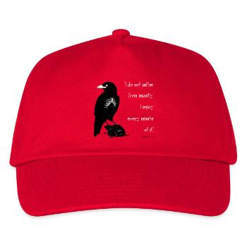 Raven Skeleton Noir Print - Kids’ Baseball Cap - red - Front