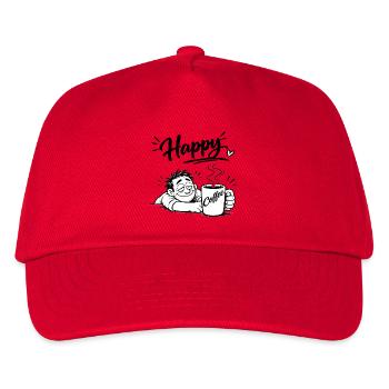 Coffee makes you happy - Kids’ Baseball Cap - red - Front