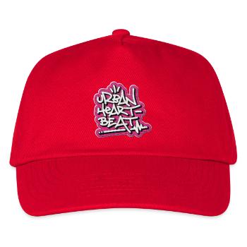 Urban Heartbeat Graffiti - Kinder Basecap - Rot - Vorne