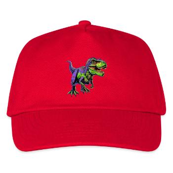 Dinosaurier - Kinder Basecap - Rot - Vorne