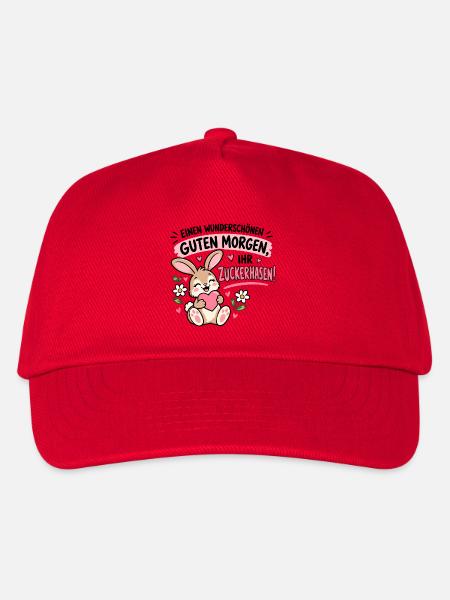 Wunderschönen guten Morgen, ihr Zuckerhasen! - Kinder Basecap - Rot