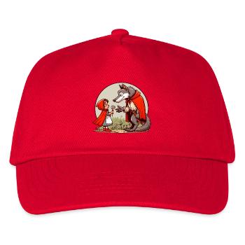 Little Red Riding Hood Fairy Tale Wolf Cute Fairy Tale Character - Kids’ Baseball Cap - red - Front