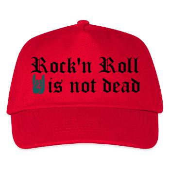rock and roll is not dead - Kids’ Baseball Cap - red - Front