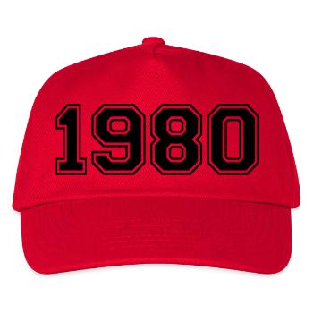 1980 - Kinder Basecap - Rot - Vorne