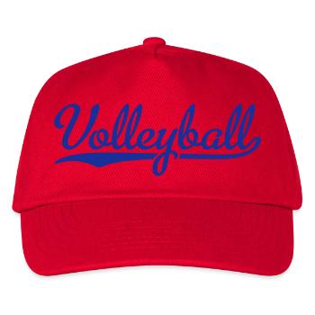 Volleyball - Kinder Basecap - Rot - Vorne