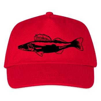 Zander ST - Kinder Basecap - Rot - Vorne