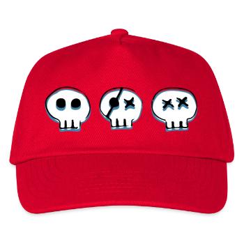 Bones Skulls - Kids’ Baseball Cap - red - Front