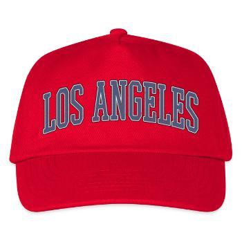 Los Angeles Arc Typography - Kinder Basecap - Rot - Vorne