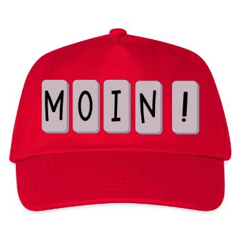 TASTATUR - SCHRIFTZUG MOIN - Kinder Basecap - Rot - Vorne