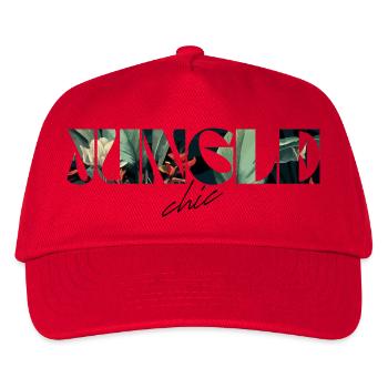 Jungle chic Tropical Lettrage - Casquette de baseball Enfant - rouge - Devant