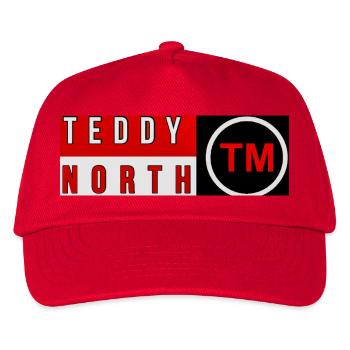 Logo de la marque Teddy North - Casquette de baseball Enfant - rouge - Devant