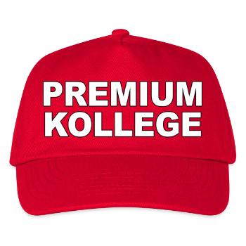 Premium Kollege - Lustiger Spruch - Kinder Basecap - Rot - Vorne