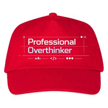 Professional OVERTHINKER tech - Kids’ Baseball Cap - red - Front