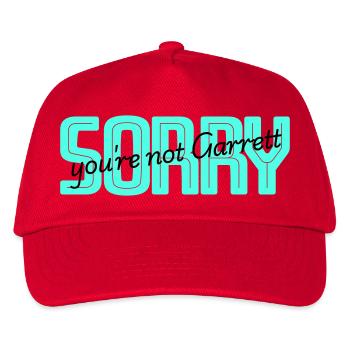 Désolé que tu ne sois pas Garret - Casquette de baseball Enfant - rouge - Devant