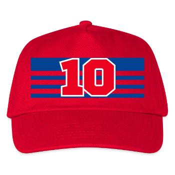 Numéro 10 France  - Casquette de baseball Enfant - rouge - Devant