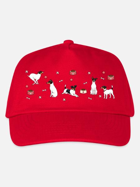Panorama_Terrier - Kinder Basecap - Rot