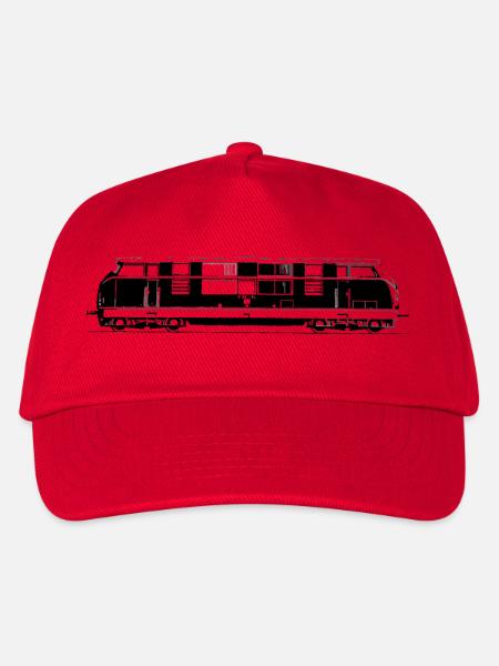 Baureihe V 200 Diesellok - Kinder Basecap - Rot