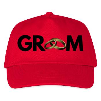 GROOM - Kids’ Baseball Cap - red - Front
