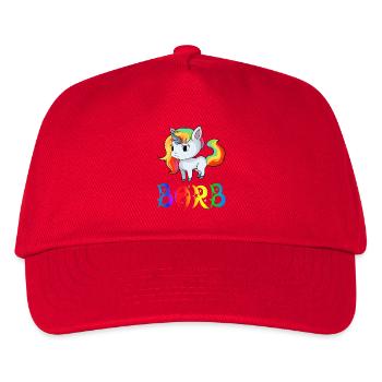 Einhorn Barb - Casquette de baseball Enfant - rouge - Devant