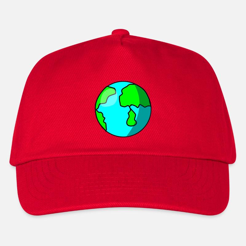 Welt - Kinder Basecap - Rot