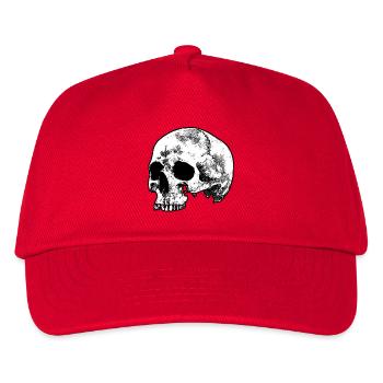 Skull - Kids’ Baseball Cap - red - Front
