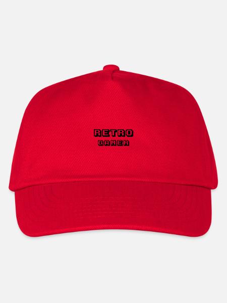 Arcade Retrogamer schwarz - Kinder Basecap - Rot