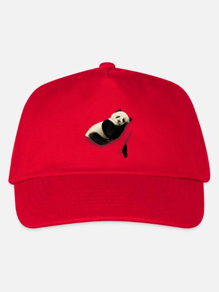 Panda - Kinder Basecap - Rot