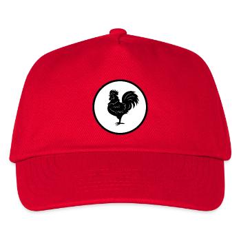 Gockelhahn - Kinder Basecap - Rot - Vorne