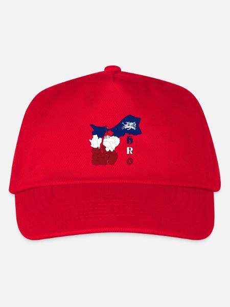 Rostock Umriss HRO - Kinder Basecap - Rot