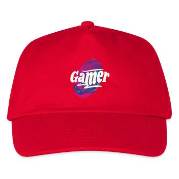 Gamer - Kids’ Baseball Cap - red - Front