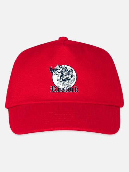 Rostock - Wikinger - Kinder Basecap - Rot