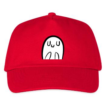 Cute UwU Ghost - Kinder Basecap - Rot - Vorne