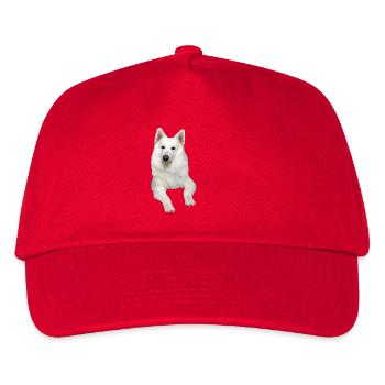 German shepherd white german shepherd Swiss dogs - Kids’ Baseball Cap - red - Front