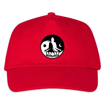 Yin und Yang - Kinder Basecap - Rot - Vorne
