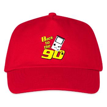 90er Party , Mottoparty , 90er Retrogame (25) - Kinder Basecap - Rot - Vorne