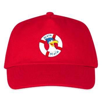 MOIN MOIN - Kinder Basecap - Rot - Vorne