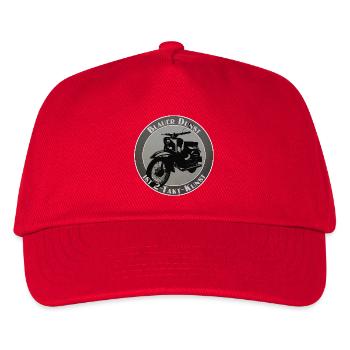 Blauer Dunst ist 2-Takt-Kunst - Kinder Basecap - Rot - Vorne