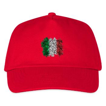Italien - Italien - Kinder Basecap - Rot - Vorne