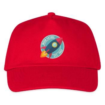 Rakete Moon Patrol Rocket - Kinder Basecap - Rot - Vorne