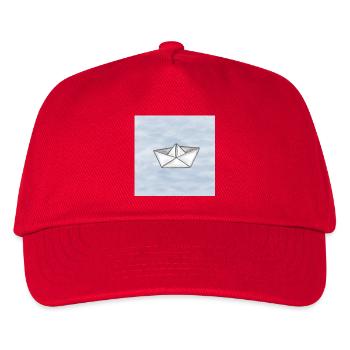 Paper ship - Kids’ Baseball Cap - red - Front