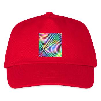 Colored rounds 3d - Kids’ Baseball Cap - red - Front